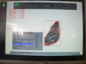 Oyster calibrating grader touch screen